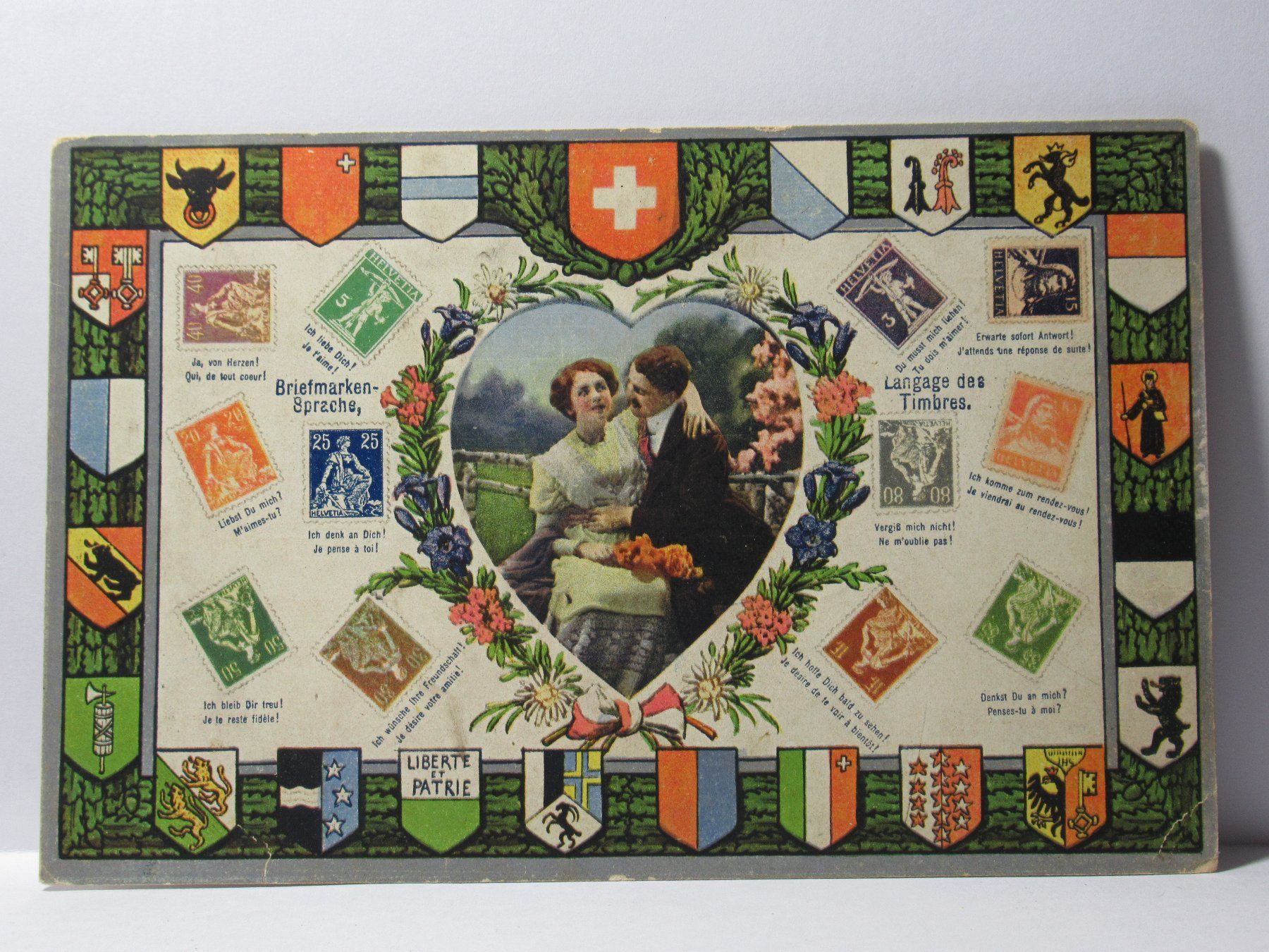 Cartoline postali: Bildpostkarte , Briefmarkensprache – Nuovo (secondo la descrizione) da Grenchen venduto da Bluemchen1900