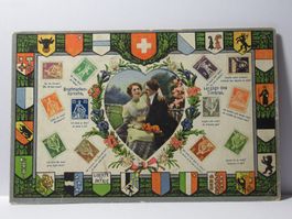 Bildpostkarte , Briefmarkensprache