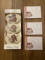 Engel Duftseifen Vintage Geschenkset 3 Stk. + Notizen Block