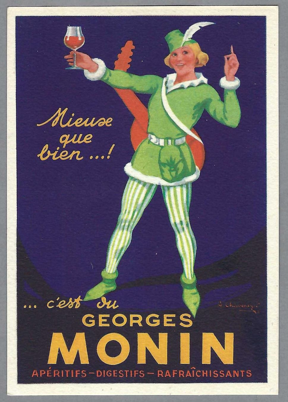 Cartoline postali: CHAPEVEYER, MONIN APÉRITIFS, RRR! – Usato da Pura venduto da ulisse1957