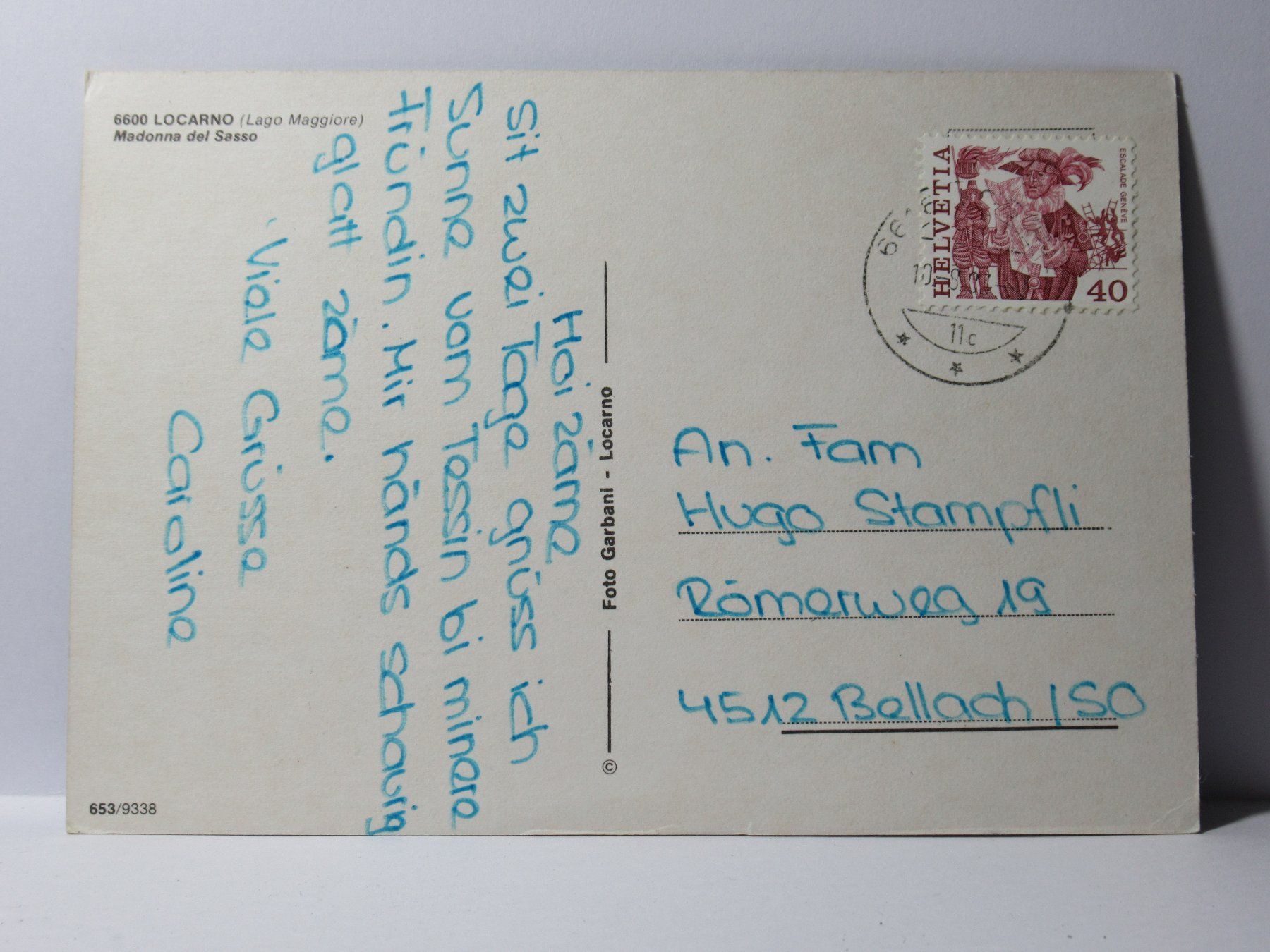 Cartoline postali: Locarno – Usato da Grenchen venduto da Bluemchen1900 1