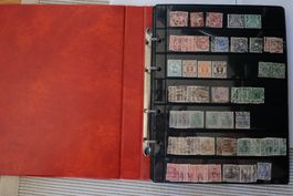 Album mit deutschen Briefmarken und Inflationsmarken