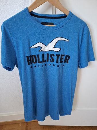T-shirt Hollister bleu taille S pour l'été ☀️ Bon état 