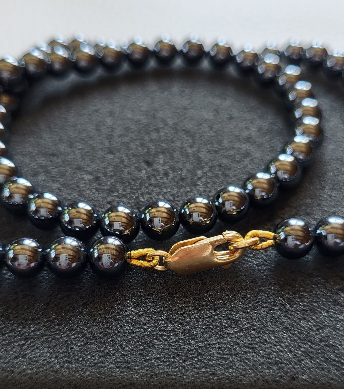 Catenine: Gold 750 Hämatit Collier 18 Karat – Usato da Wald ZH venduto da Dasilver 4