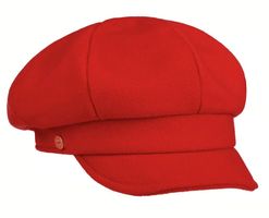 Damen Ballonmütze by Mayser - 80% Wolle - rot - NEU