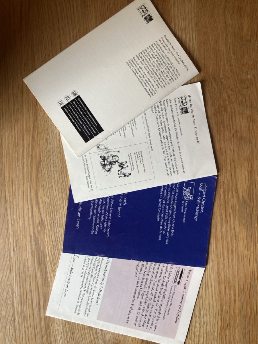 Livres:  4 Stueck SJW Hefte gebraucht – D'occasion à Schüpfheim par Seerose80 5