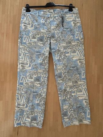 Seductive Mia Hose Gr. 44 blau - weisses Muster