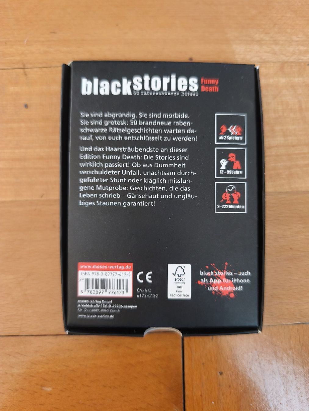 Spiele: Black Stories: Funny Death - nie gebraucht – Gebraucht aus Brugg AG von ccoorriinnee 1