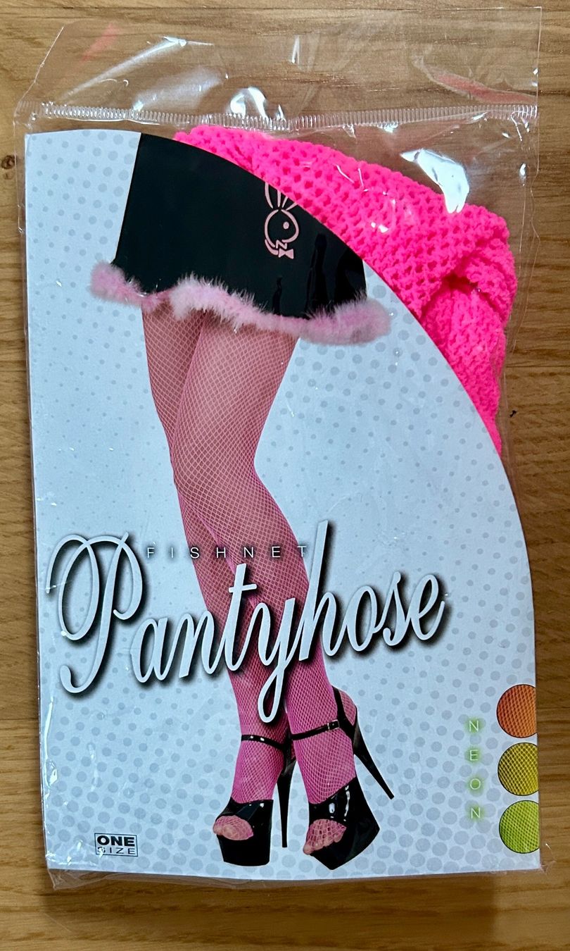 Calze & Collant: Neonpinke Netzstrumpfhose, 90er Party – Nuovo (secondo la descrizione) da Bern venduto da Chuerbis