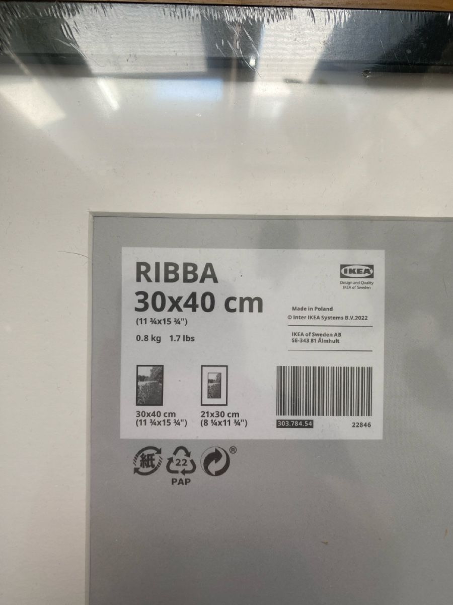 Cornici: Bilderrahmen 2x IKEA RIBBA 30x40 schwarz – Nuovo e nell'imballaggio originale da Zürich venduto da adr_c5lp 3