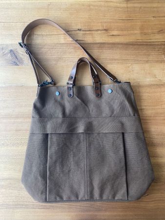 Vintage Shopper Canvas Braun von Baggy Port aus Japan