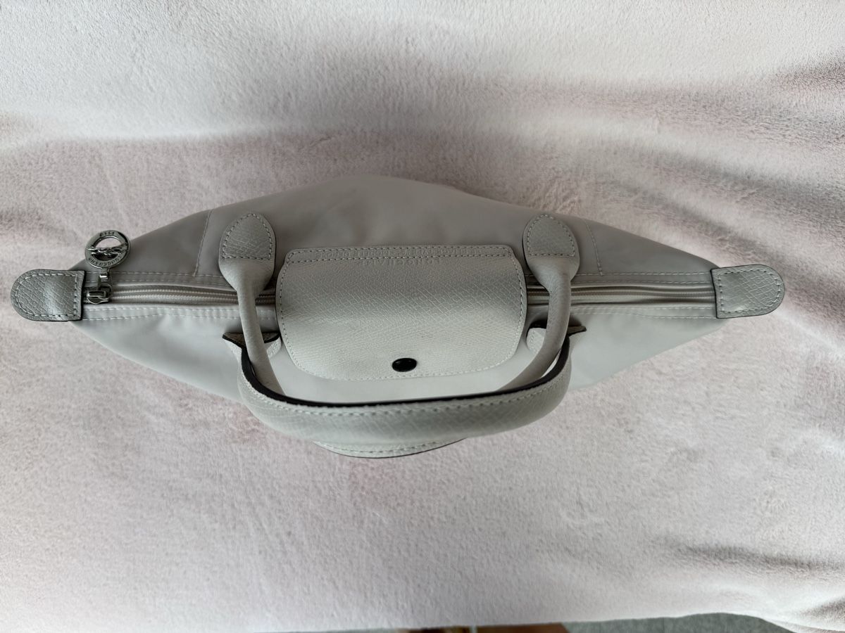 Longchamp Borse da donna: Longchamp Handtasche Le Pliage hellgrau, S – Usato da Zollikon venduto da brownbear1 3