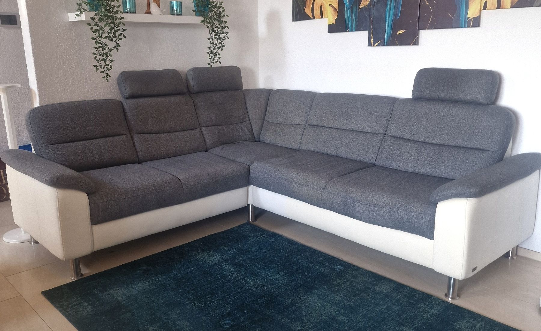 Sofas: Ecksofa grau weiss  – Gebraucht aus Aesch (Neftenbach) von Lu_shopping