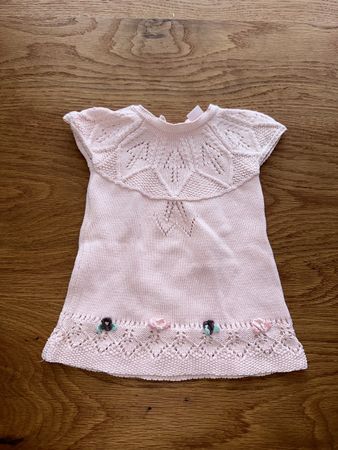 Gr 80 Blumen strickkleid