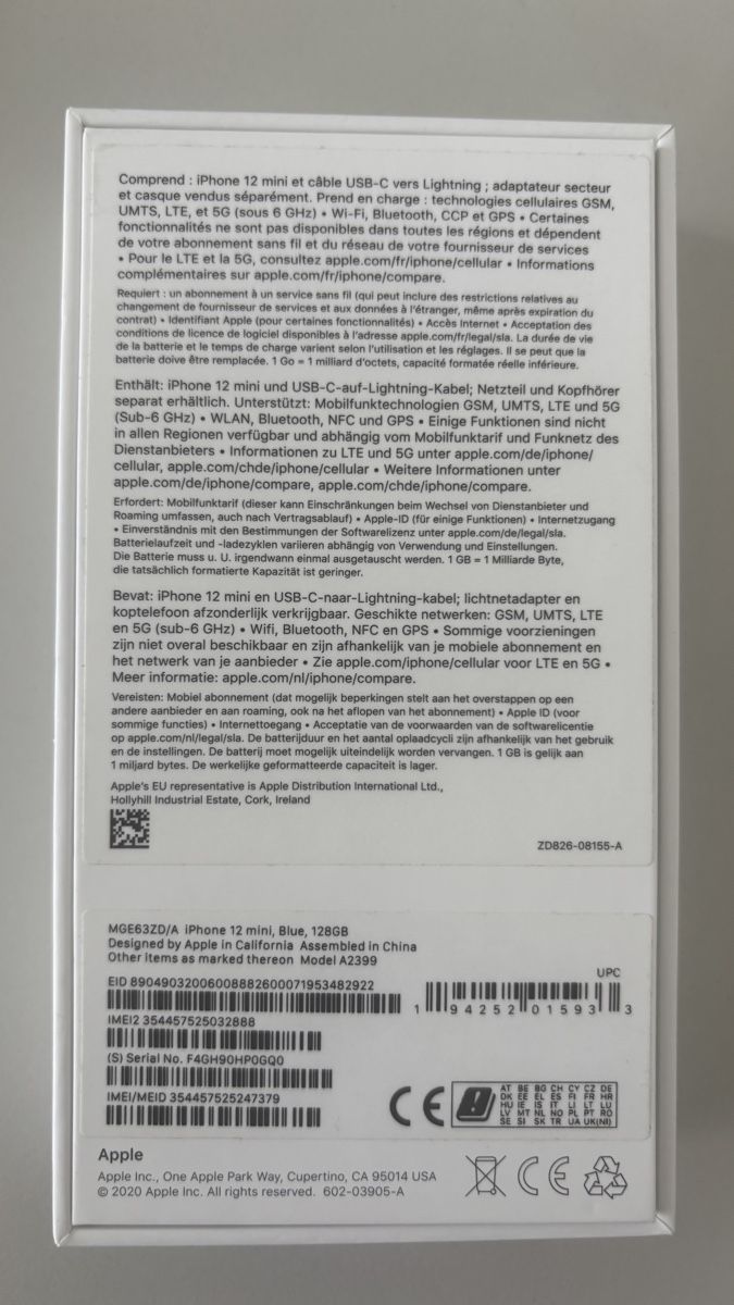 Apple Telefoni cellulari / Smartphones: iPhone 12 mini 128GB Blue – Usato da Ettingen venduto da Blauenblau 2