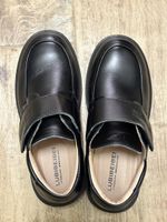 Boy's Black Leather Shoes, Size 36