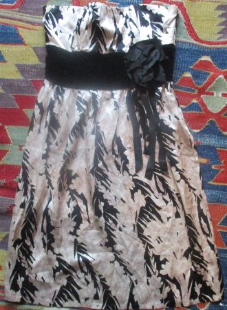 TRACY REESE : Romantique robe-bustier en soie 36, NEUVE