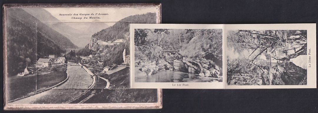 Cartoline postali: Leporello-AK Champ du Moulin /Gorges de  – Usato da Berlin venduto da bartko-reher
