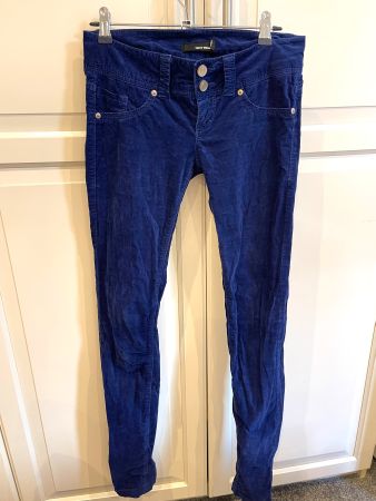 Pantalons Velours Blue Taille 36
