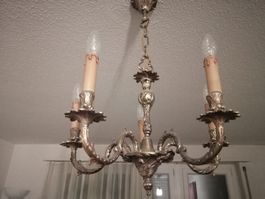 Prachtvoller Barock-Kronleuchter aus Messing – Vintage