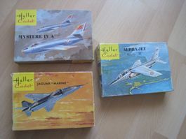 Mystere lV Alpha Jaguar Marine 1/100 Heller 3 Bausätze LOT 7