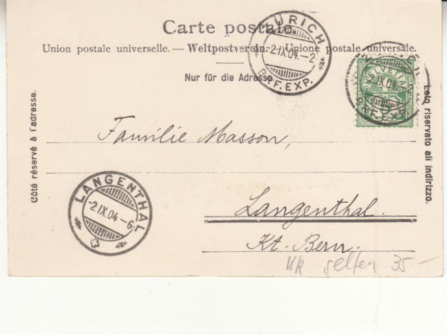 Cartoline postali: Meienthal Sustenpass 1904 – Usato da Bürglen TG venduto da StampGraf 1