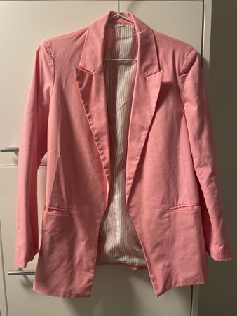 SHEIN Oversize Blazer rosa XS Frühling Sommer Trend
