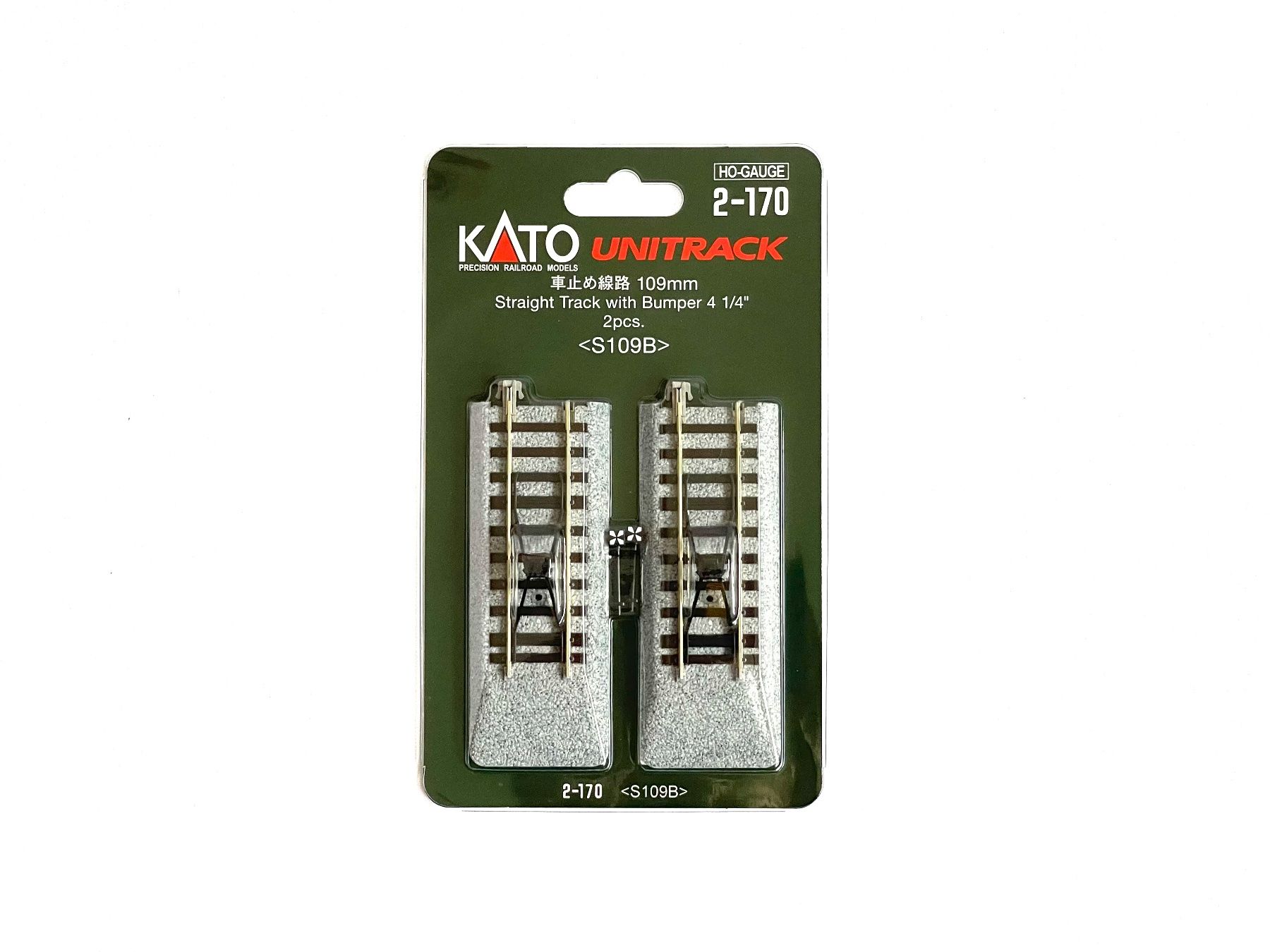 Kato Modellini di ferrovie: 2-170 Gleisende mit Prellbock 109 mm 2 Stk. – Nuovo e nell'imballaggio originale da Brügg BE venduto da telegraphrail