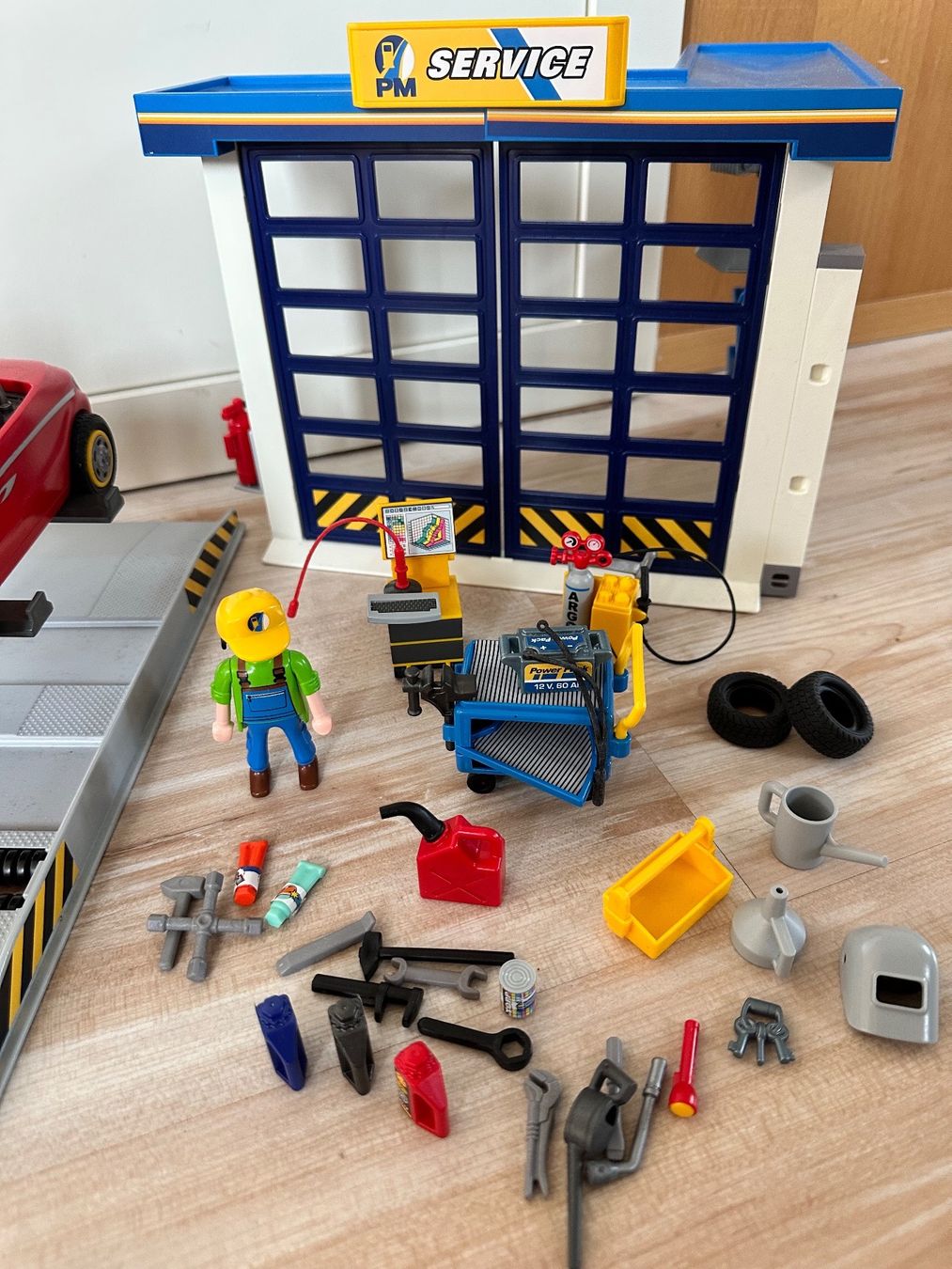 Playmobil Spielzeuge: Playmobil Auto Garage Werkstatt – Gebraucht aus Baar von  1
