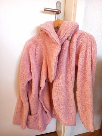 Rosa Teddyjacke in Grösse S NEU