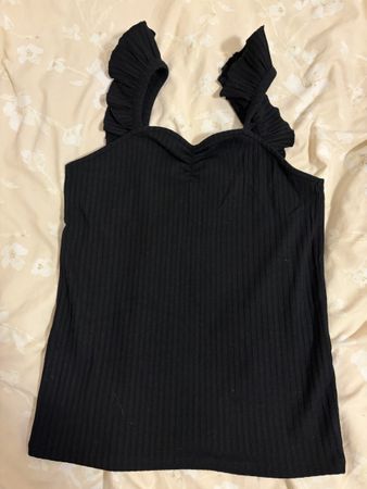 ONLY black ribbed top 