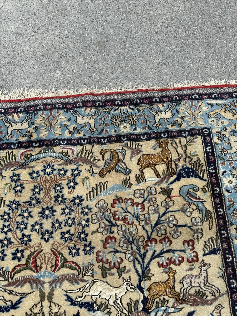 Tappeti: Perserteppich, Qom (Wolle &Seide )263x170 cm, – Usato da Büron venduto da Filadefia-888 3