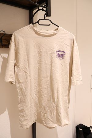 T-Shirt bedruckt beige Grösse M