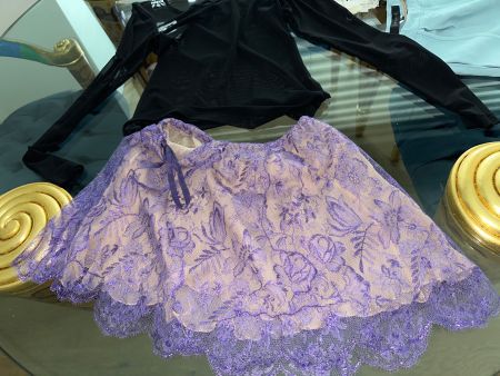 Valentino vintage lace mini skirt