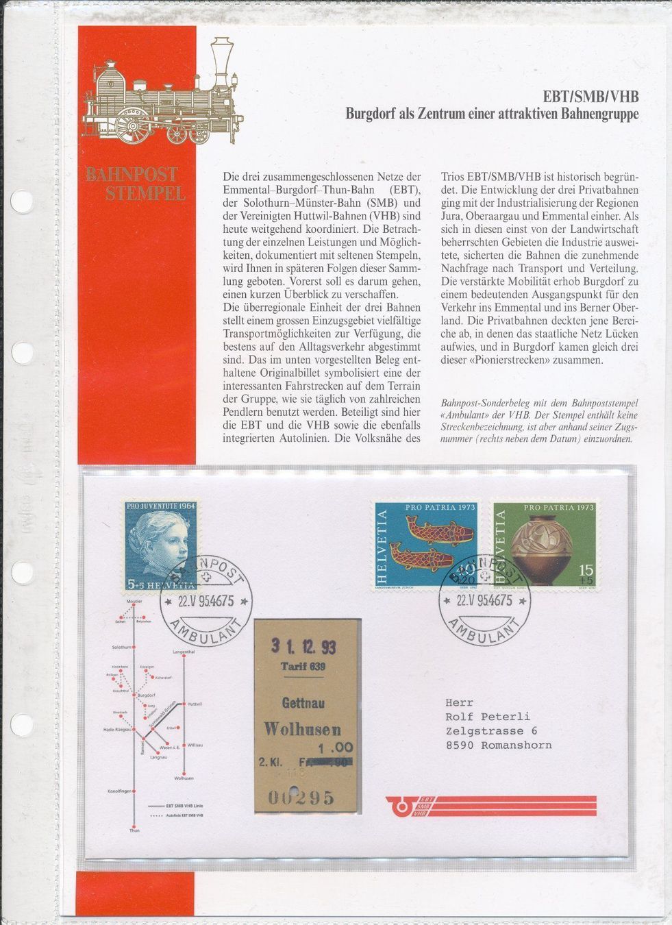 Alle Briefmarken: Bahnpoststempel 39 s.Original Sammelband – Neu und originalverpackt aus Neuenegg von muenzenweber-ch 6