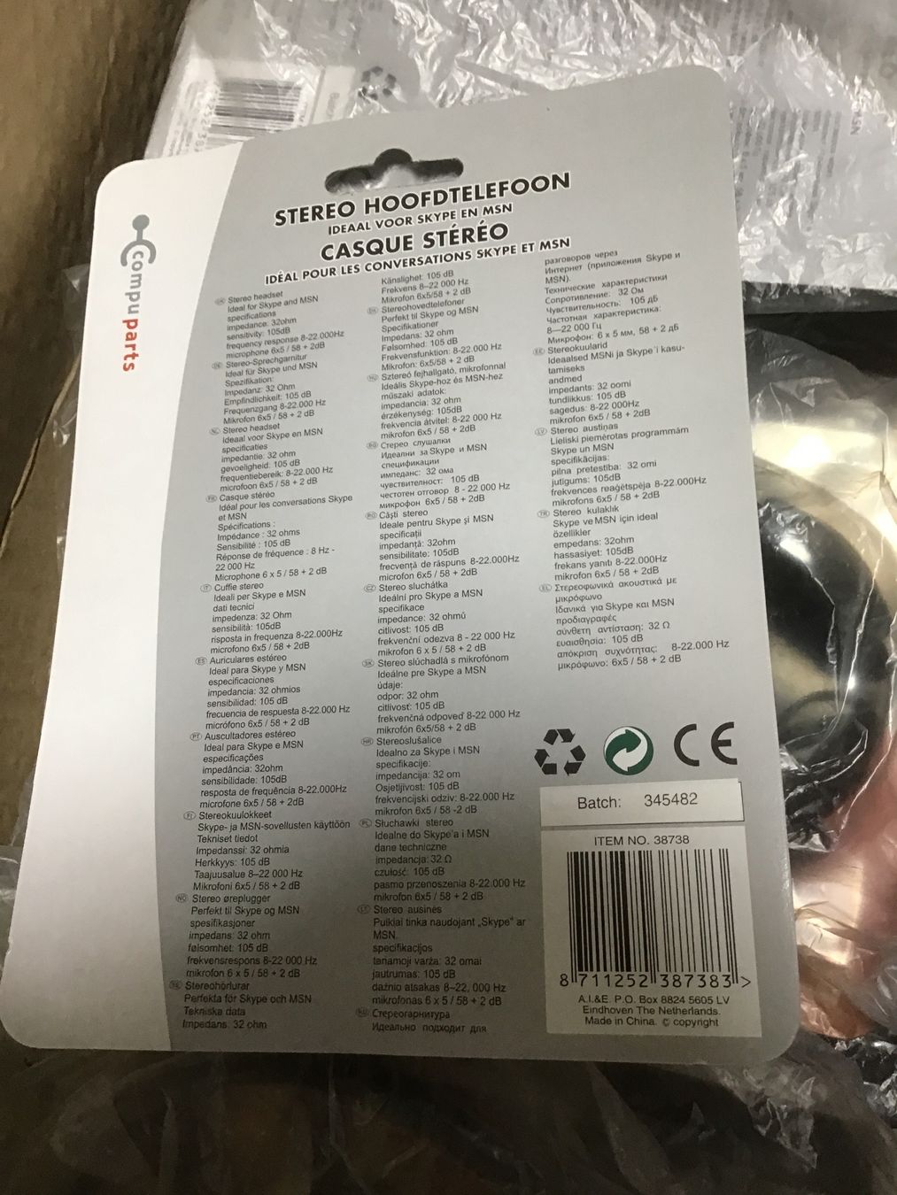 Kopfhörer: Lot de 22 casques stéréo avec microphone – Neu und originalverpackt aus Lausanne von topthai 2
