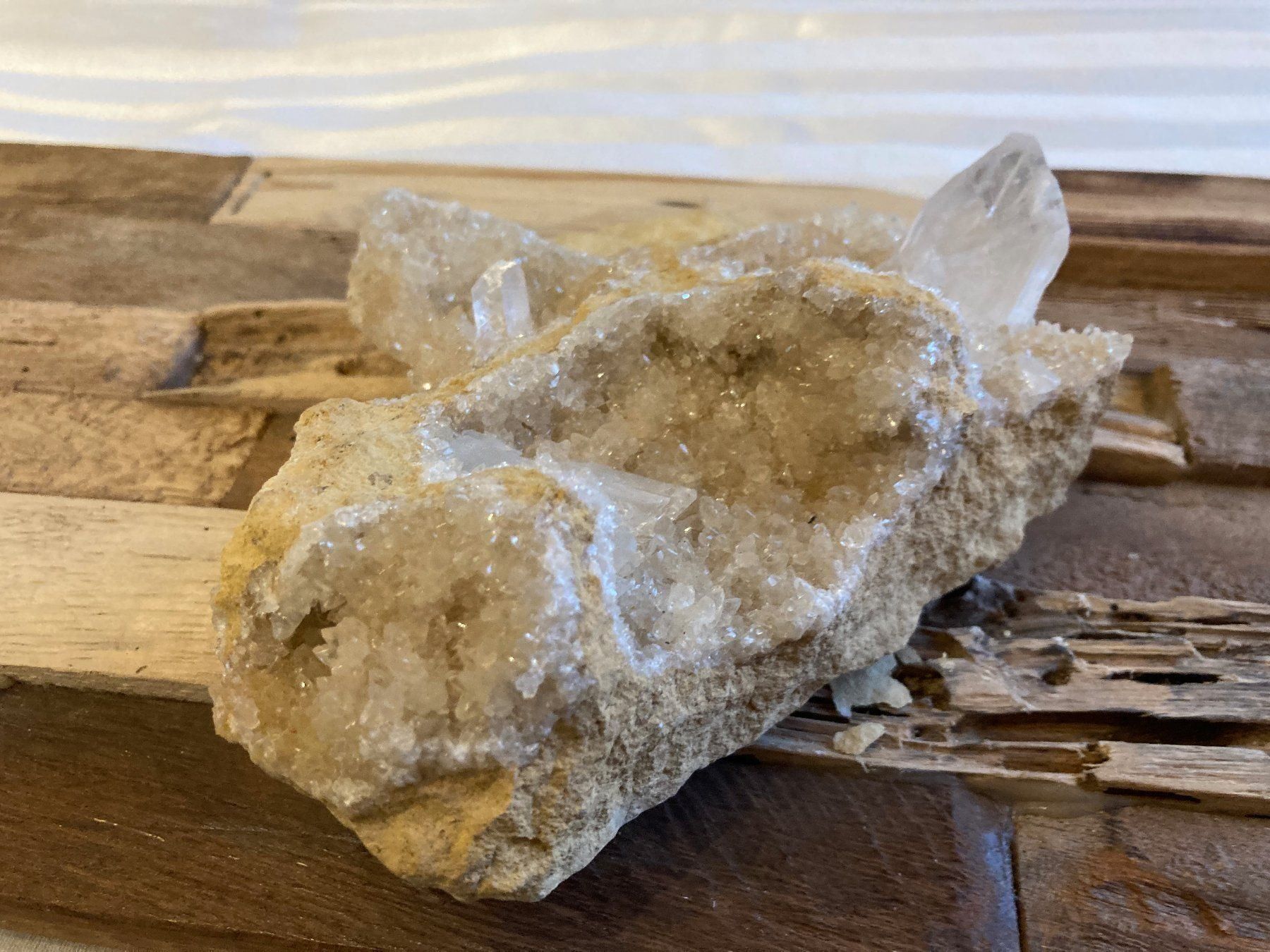 Edelsteine: Bergkristall - Gips Druse roh – Neu (gemäss Beschreibung) aus Biberist von Steine 2