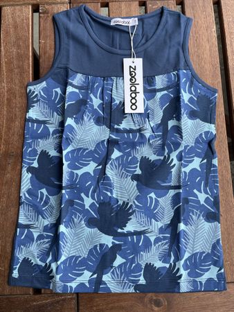 Zoolaboo Top blau Papageien Gr. 128 NEU & originalverpackt