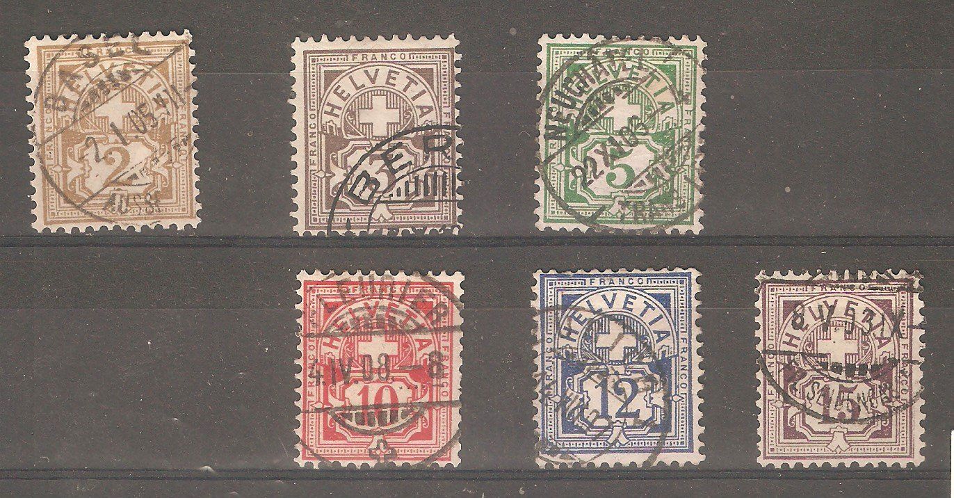Alle Briefmarken: 80-85 feinst gest. – Gebraucht aus Lausanne von Whorvath