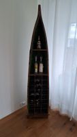 Boot Regal, Weinregal, Holzregal, Vintage