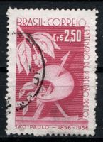 Timbre Brésil 1956 Sao Paulo oblitéré rare