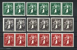 1939, Schweizerische Landesausstellung, Paare, SBK 120.– **