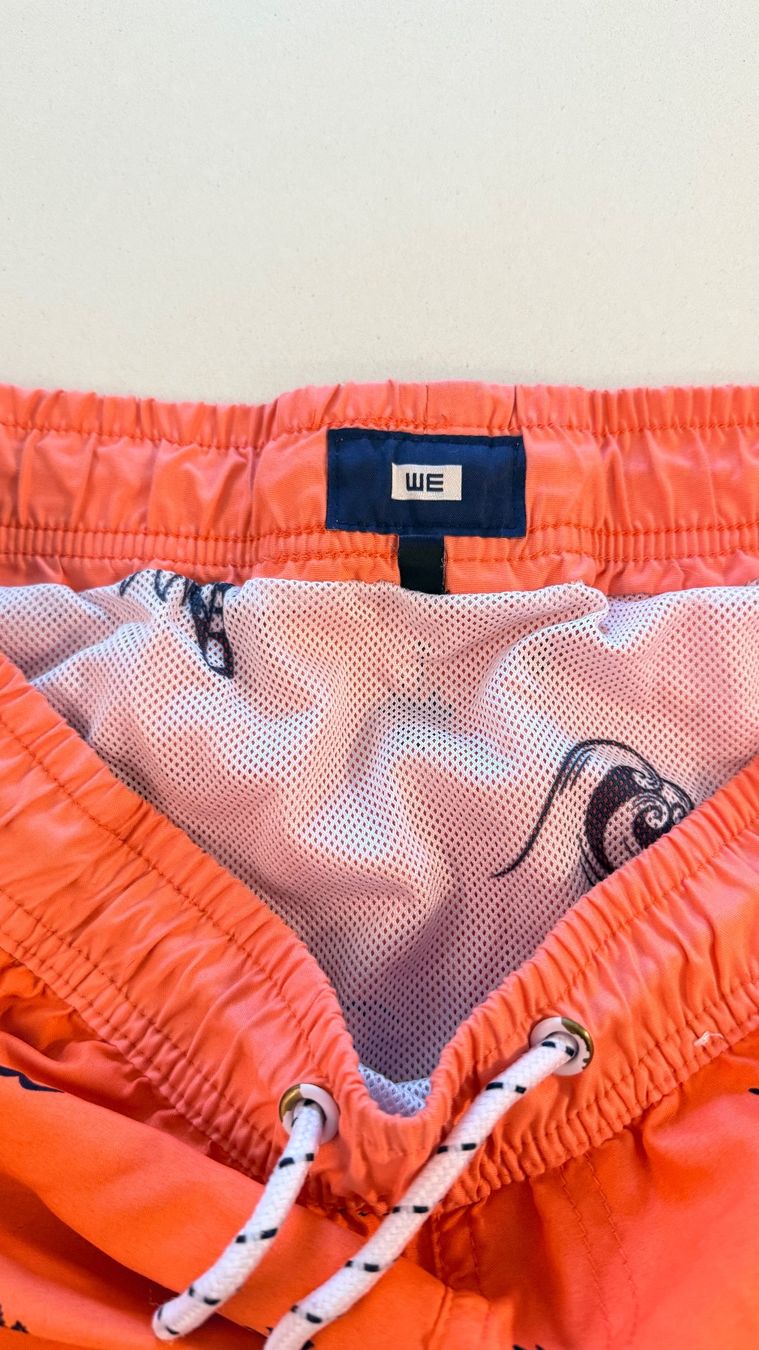 Costumi da bagno: Badehose WE orange Palmendruck Grösse M – Usato da Wollerau venduto da falkenauge444 3