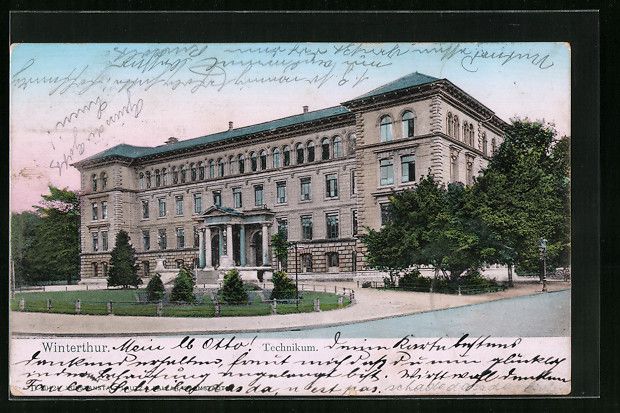 Cartoline postali: Winterthur, Technikum mit Anlage und Str – Usato da Berlin venduto da bartko-reher
