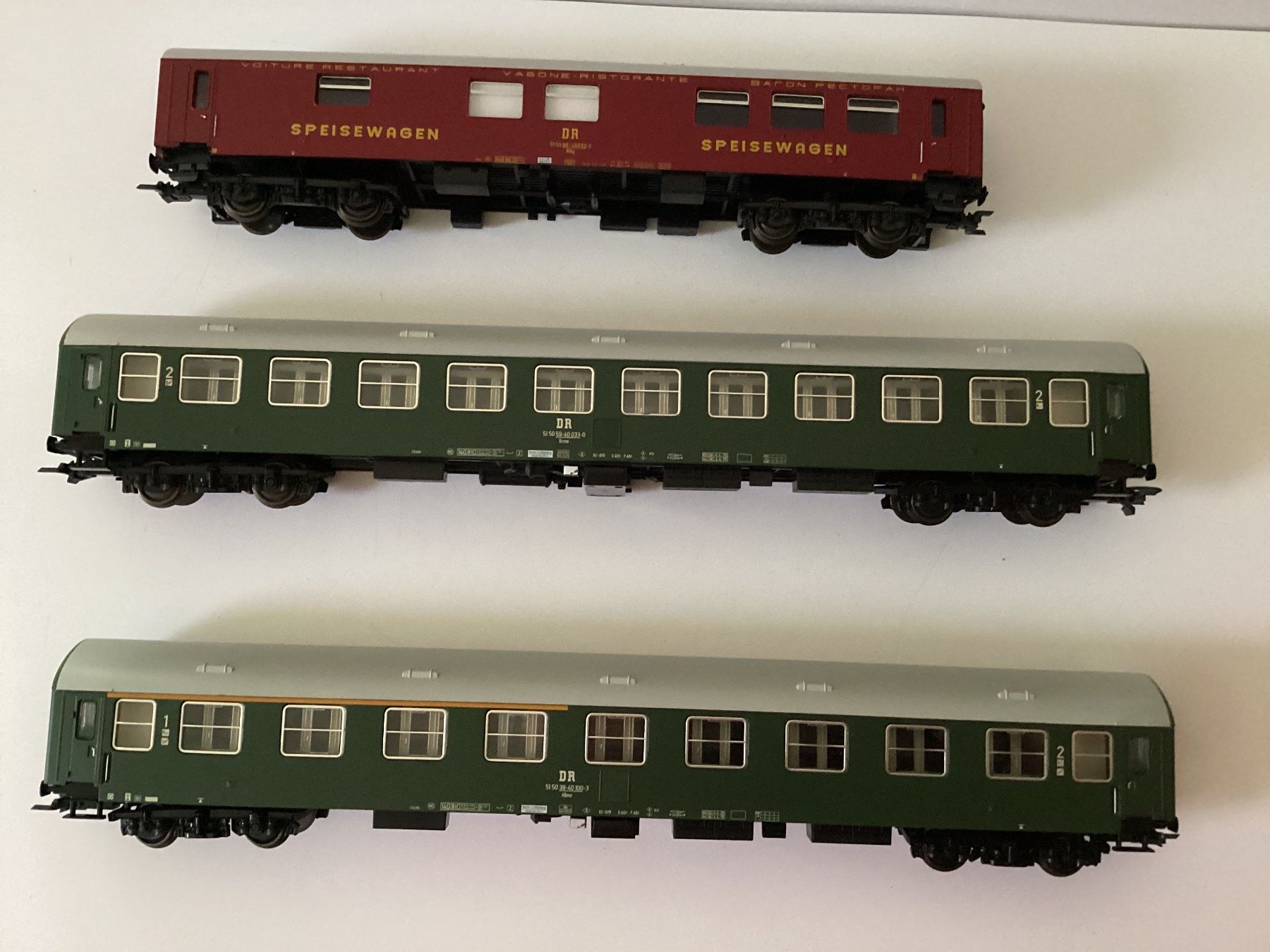 Tillig Modelleisenbahnen: Sachsenmodelle 14339 14342 14365 DR Typ Y Mitropa H0 1:87 – Gebraucht aus Effretikon von simtek_de