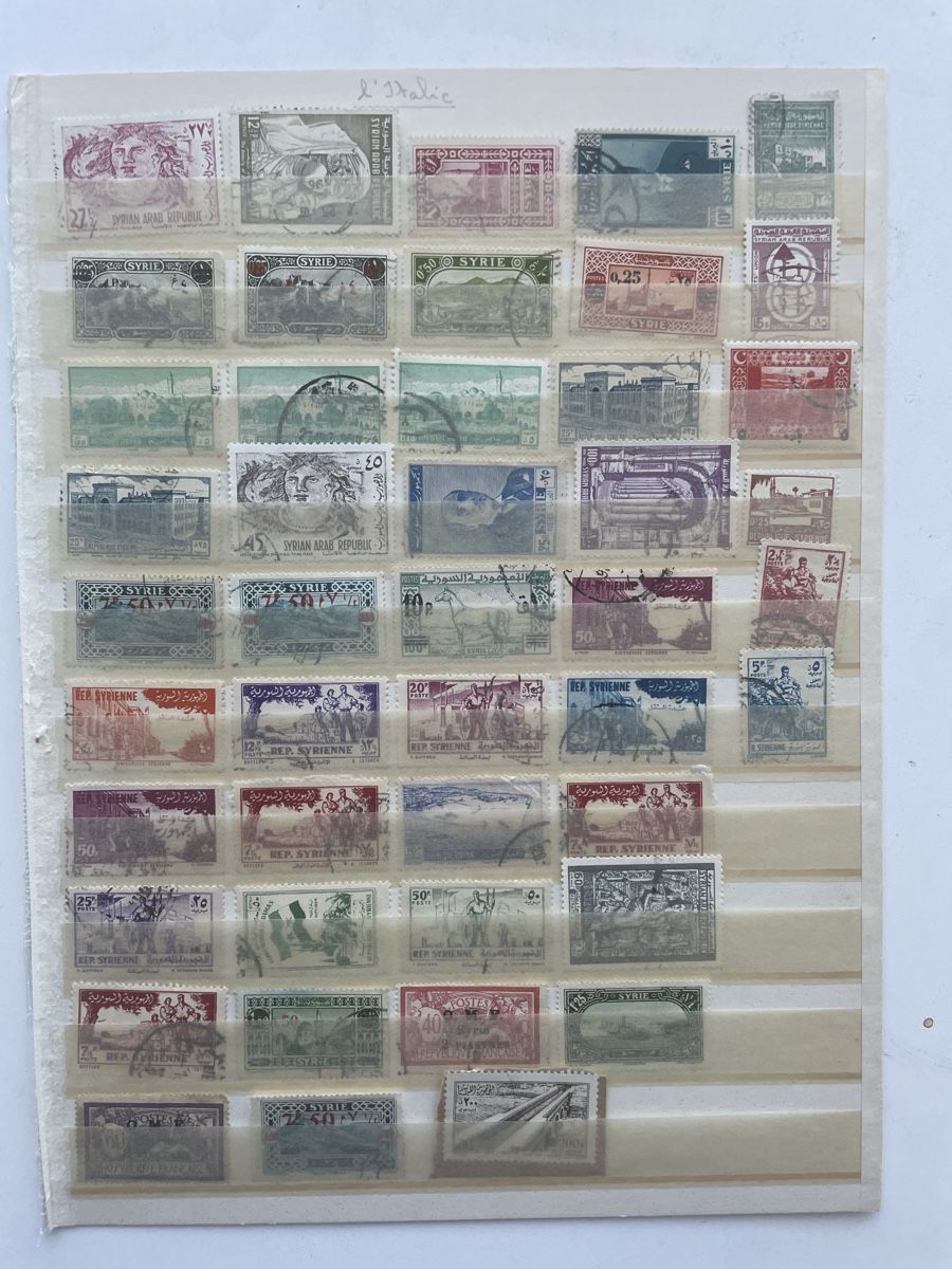 Tutti i francobolli: Alte Briefmarken-Sammlung Syrien – Usato da Meierskappel venduto da Hala03