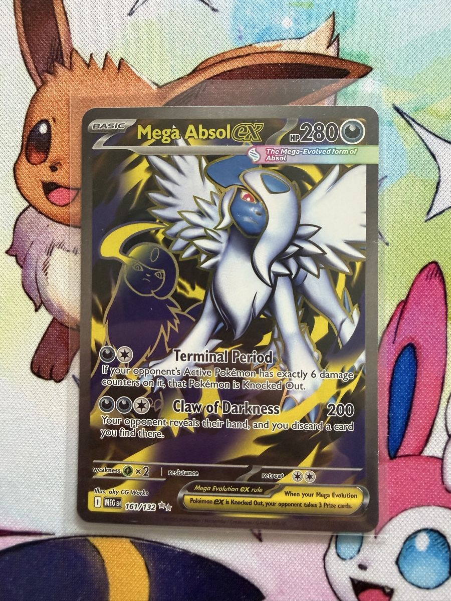 Pokémon Sammelbilder & Trading cards: Pokémon Mega Absol EX Karte 161/132 MEG – Gebraucht aus Grindelwald von TSG-G-Town