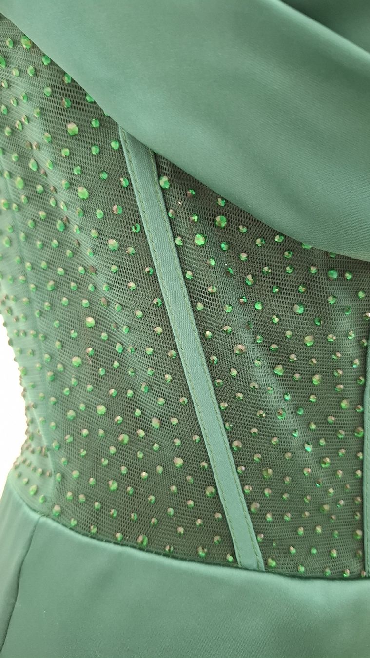 Vestiti: Emeraldgrün Kleid – Nuovo (secondo la descrizione) da Uster venduto da VMT. 3