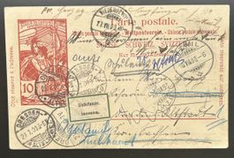 UPU Karte 1900 Irrläufer 