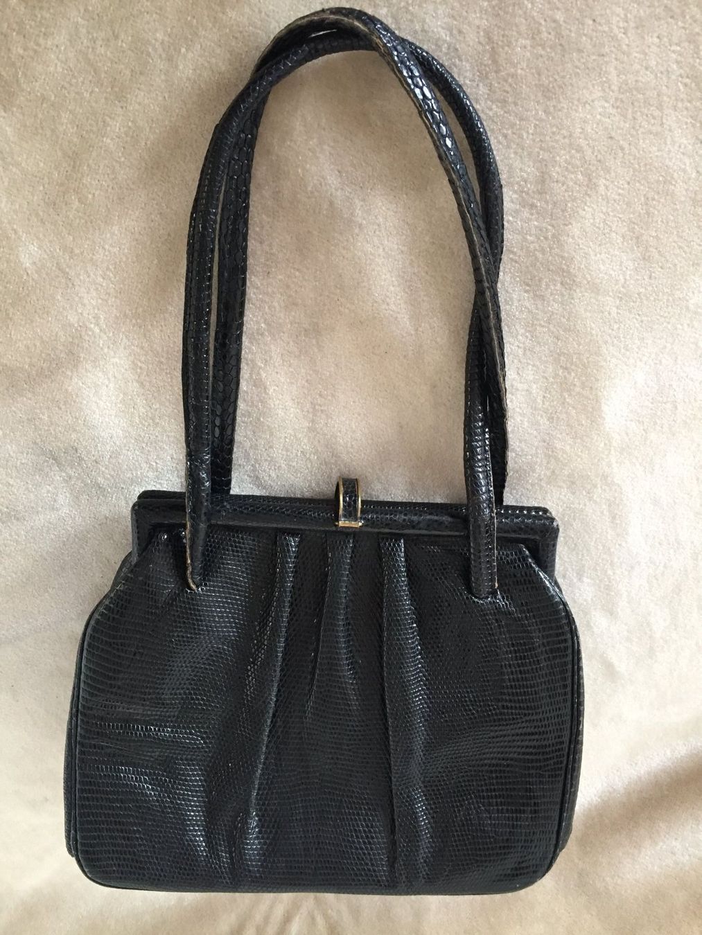 Borse da donna: Vintage Elegante Leder Tasche Handtasche – Usato da Schaffhausen venduto da vintageville 4